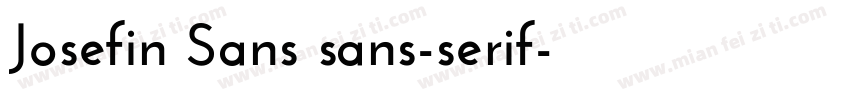 Josefin Sans sans-serif字体转换